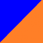 blu e arancio